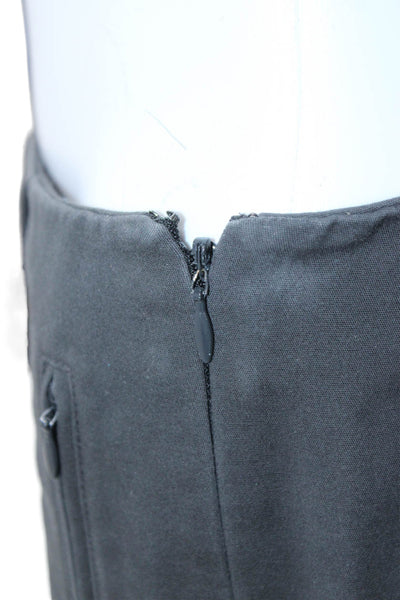 Saks Fifth Avenue Women Dress Pants Black Zip 97% Cotton Size 6