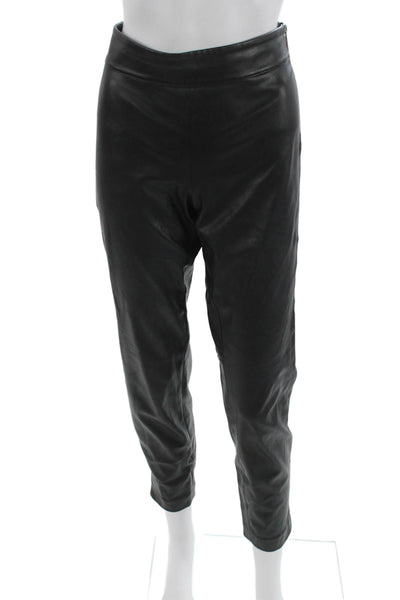 Michael Michael Kors Womens Cropped Ankle Pants Black Zip Size 6