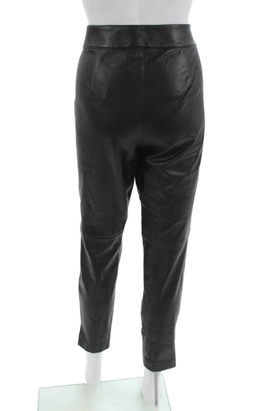 Michael Michael Kors Womens Cropped Ankle Pants Black Zip Size 6