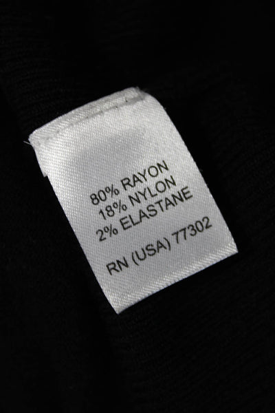Zara Women Cardigan Black V-Neck Button Long Sleeve Size M