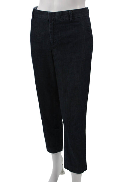 Banana Republic Women Ankle Cropped Dress Pants Dark Blue Size 6