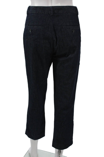 Banana Republic Women Ankle Cropped Dress Pants Dark Blue Size 6
