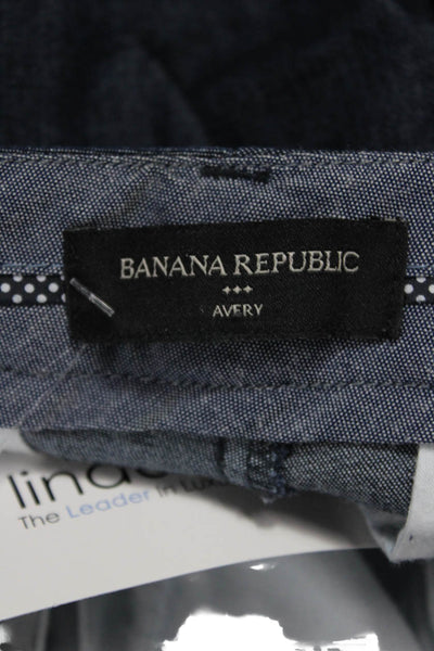 Banana Republic Women Ankle Cropped Dress Pants Dark Blue Size 6