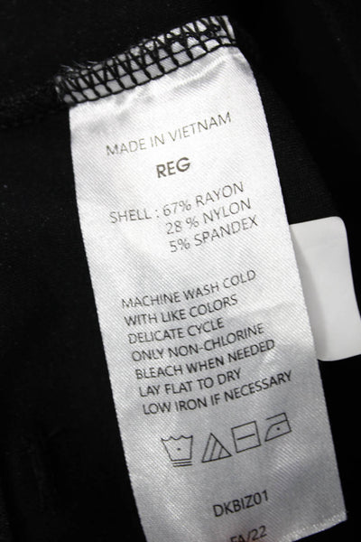 Quince Women Dress Pants Black Rayon Blend Classic Inseam 30 Size M