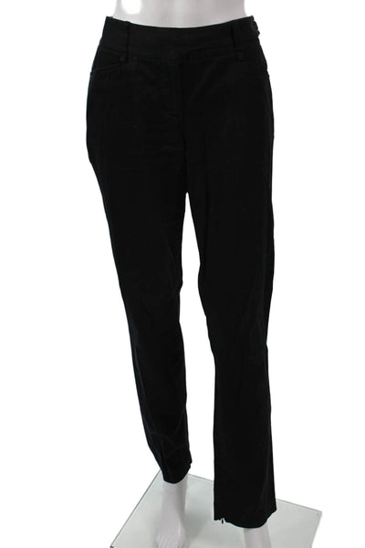 BCBGMAXAZRIA Womens Dress Pants Black 97% Cotton 32in Inseam Size 6