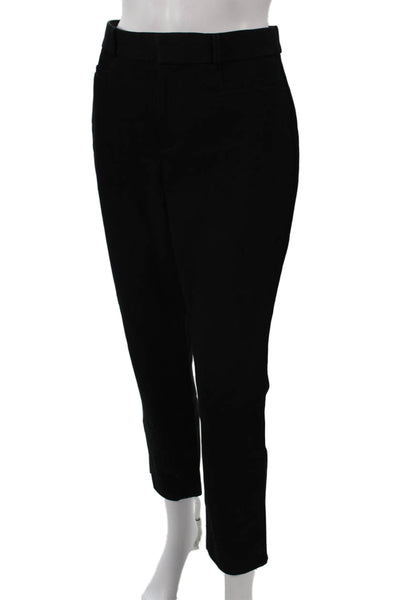 Banana Republic Women Ankle Cropped Dress Pants Black Hook & Eye Size 6