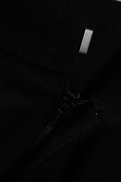 Banana Republic Women Ankle Cropped Dress Pants Black Hook & Eye Size 6