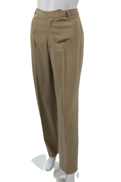 Strenesse Group Mens Dress Pants Beige Virgin Wool Button Inseam 32 Size 6