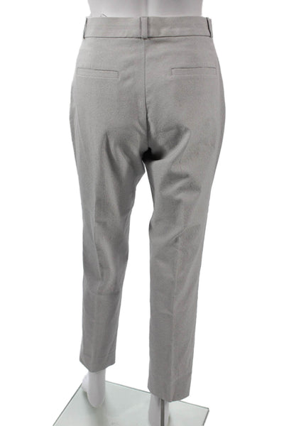 Banana Republic Womens Cropped Ankle Dress Pants Gray Rayon Blend Size 6