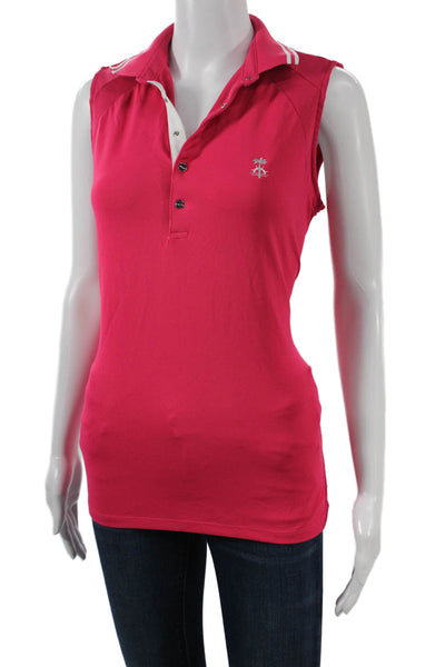 RLX Ralph Lauren Women Sleeveless Collared Polo Pink Size M