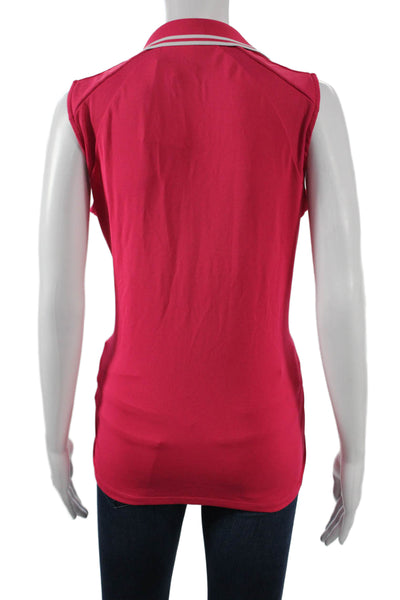 RLX Ralph Lauren Women Sleeveless Collared Polo Pink Size M