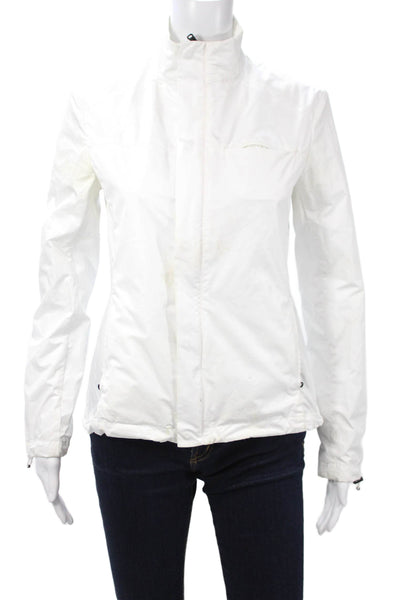 Ralph Lauren Blue Label Womens Windbreaker White Polyester Drawstring Size S