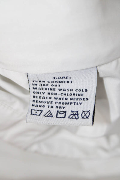 Ralph Lauren Blue Label Womens Windbreaker White Polyester Drawstring Size S