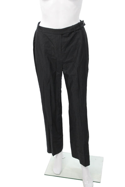 Armani Collezioni Womens Dress Pants Black Wool Size 8
