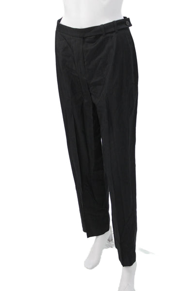 Armani Collezioni Womens Dress Pants Black Wool Size 8