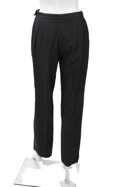 Armani Collezioni Womens Dress Pants Black Wool Size 8