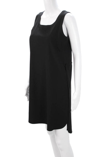 Lafayette 148 New York Women Shift Tank Dress Black Sleeveless Size PP