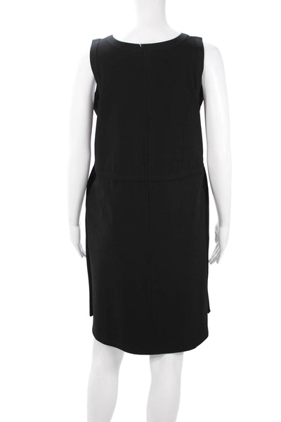 Lafayette 148 New York Women Shift Tank Dress Black Sleeveless Size PP
