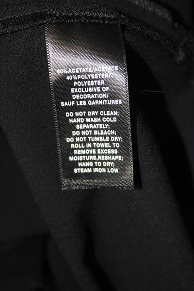 Lafayette 148 New York Women Shift Tank Dress Black Sleeveless Size PP