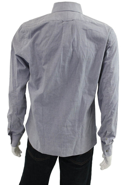 The Men's Store at Bloomingdale's Mens Gray Point Dress Shirt Size M