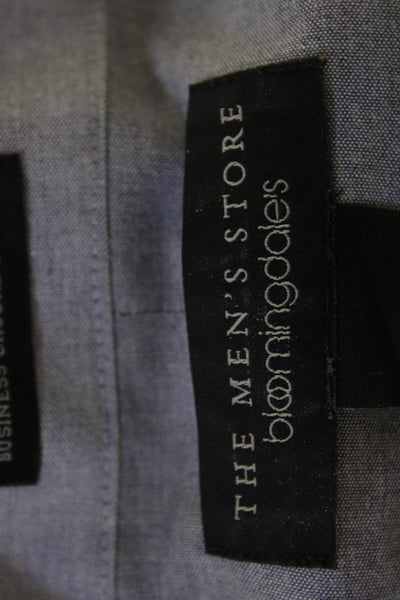 The Men's Store at Bloomingdale's Mens Gray Point Dress Shirt Size M