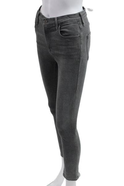 Citizens of Humanity Women Dark Gray Mid-Rise Ankle Skinny Jeans Size 28