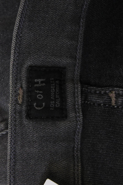 Citizens of Humanity Women Dark Gray Mid-Rise Ankle Skinny Jeans Size 28