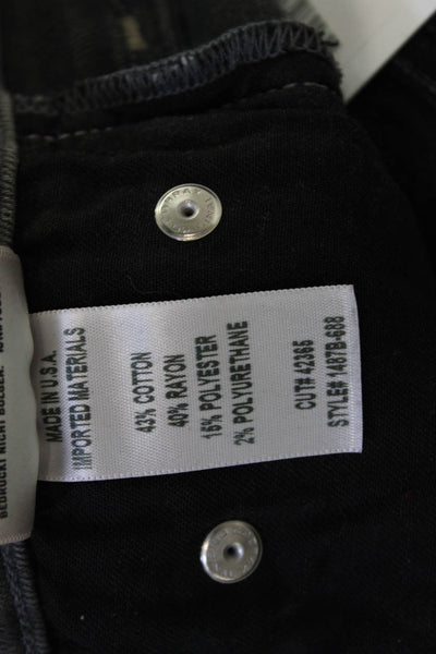Citizens of Humanity Women Dark Gray Mid-Rise Ankle Skinny Jeans Size 28