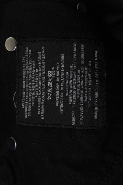 Ralph Lauren Women Straight Jeans Dark Blue Mid-Rise Size 29