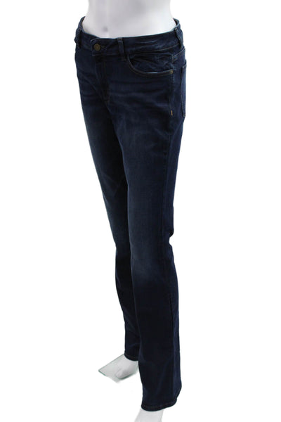 DL 1961 Womens Bootcut Jeans Dark Blue Mid Rise Button Size 29