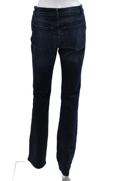 DL 1961 Womens Bootcut Jeans Dark Blue Mid Rise Button Size 29