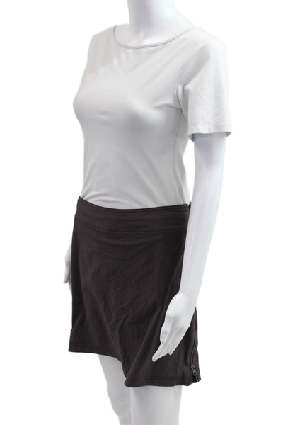 Athleta Womens Cargo Mini Skort Dark Gray Size 6
