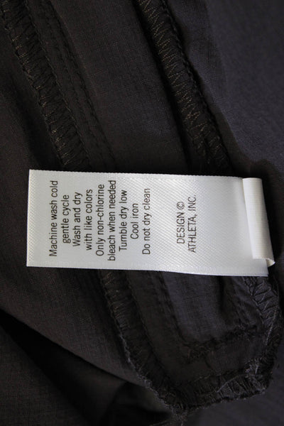 Athleta Womens Cargo Mini Skort Dark Gray Size 6