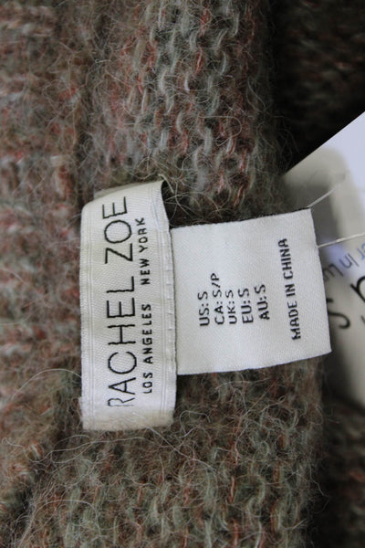 Rachel Zoe Women Pullover Beige Crew Neck Alpaca Wool Long Sleeve Size S