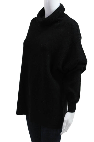 Free People Women Pullover Turtleneck Sweater Black Long Sleeve Size XS