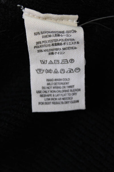 Free People Women Pullover Turtleneck Sweater Black Long Sleeve Size XS