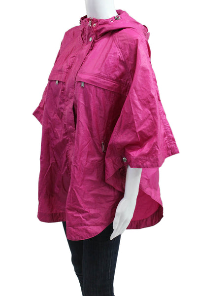 Michael Michael Kors Womens Anorak Poncho Pink Short Sleeve Size S