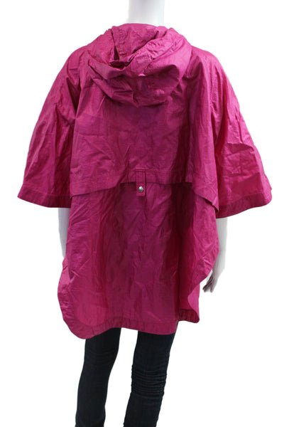 Michael Michael Kors Womens Anorak Poncho Pink Short Sleeve Size S