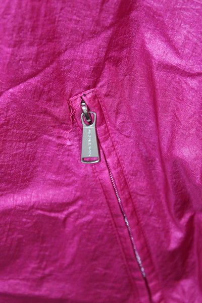 Michael Michael Kors Womens Anorak Poncho Pink Short Sleeve Size S