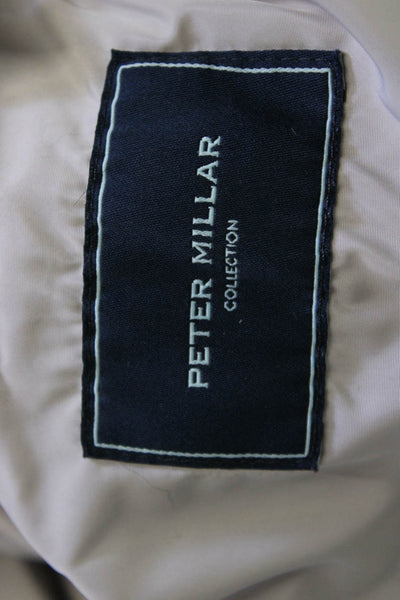 Peter Millar Mens Quilted Gray 100% Wool Vest Mock Neck Sleeveless Size 2XL