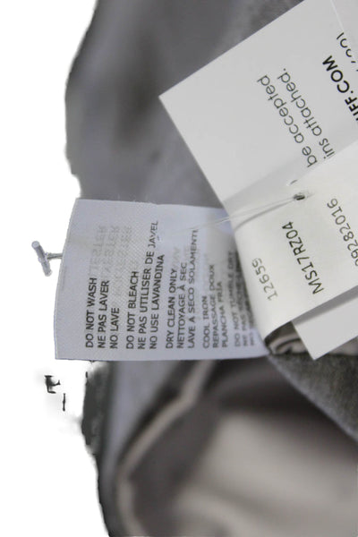Peter Millar Mens Quilted Gray 100% Wool Vest Mock Neck Sleeveless Size 2XL