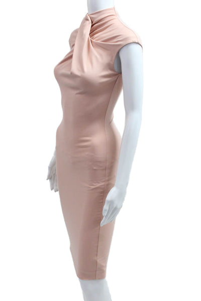 Dsquared2 Womens Bodycon Sheath Dress Pink Size XS
