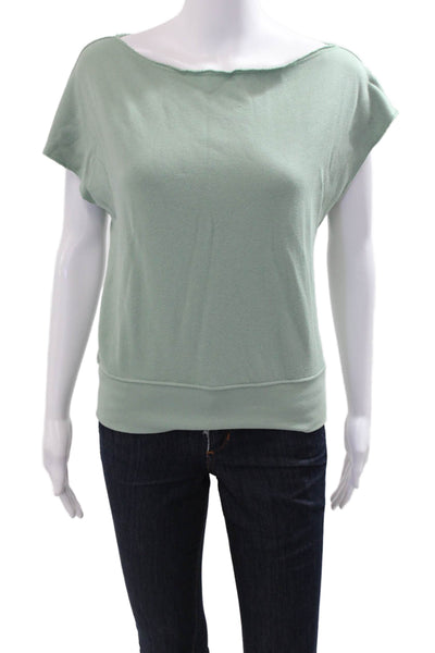Carbon 38 Womens Sleeveless Basic Green Cotton Modal Top Size XS