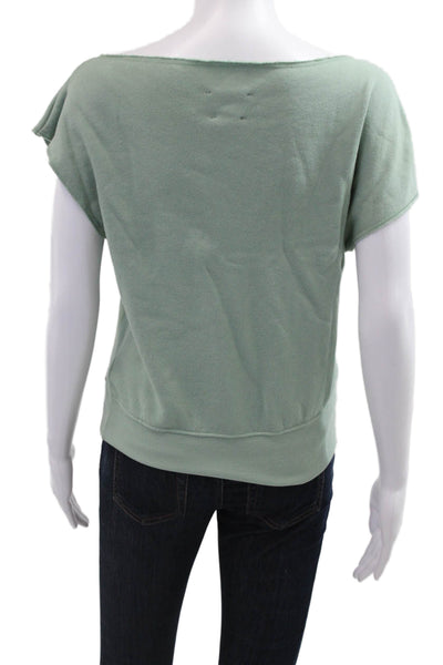Carbon 38 Womens Sleeveless Basic Green Cotton Modal Top Size XS