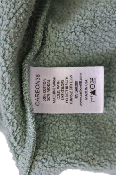 Carbon 38 Womens Sleeveless Basic Green Cotton Modal Top Size XS