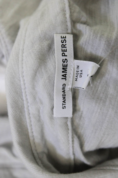 Standard James Perse Womens Cotton Collared Button-Up Gray 3/4 Sleeve Size 0