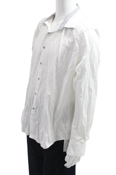 Brooks Brothers Mens Classic Striped Cotton Collared Dress Shirt Size 16