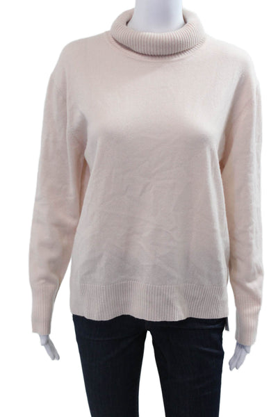 M. Patmos Women Pullover Turtleneck Beige Long Sleeve Size S