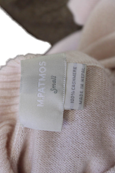 M. Patmos Women Pullover Turtleneck Beige Long Sleeve Size S