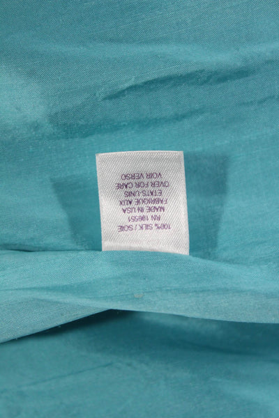 Calypso Saint Barth Women Sundress Light Blue Silk Above Knee Sleeveless Size 6